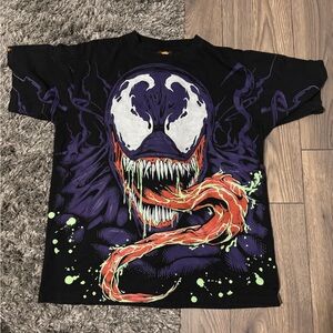 Venom Black T Shirt Large Unisex